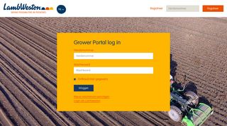 Grower Portal log in - Lamb Weston Grower Portal