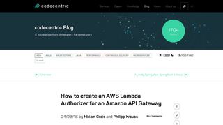 How to create an AWS Lambda Authorizer for an Amazon API ...
