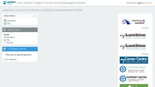Lambton College in Toronto Learning Management System