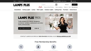 Lamps Plus Pros Trade Professionals Home | LampsPlus.com