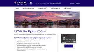 LATAM Visa Signature Card - LATAM Visa Credit Card