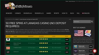 50 Free Spins at Lanadas Casino (No Deposit Required) + €200,- Bonus