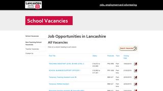 Vacancies - Lancashire County Council