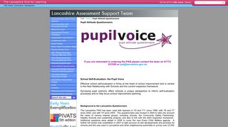 Pupil Attitude Questionnaire - Lancashire Grid for Learning