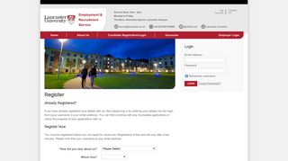 Candidate Registration/Login - Lancaster University's Employment ...