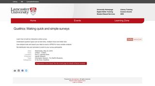Qualtrics: Making quick and simple surveys - LibCal - Lancaster ...