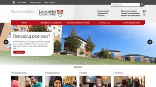 Accommodation | Lancaster University