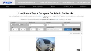 Used Travel Trailers & Campers - Lance RV Dealer in CA