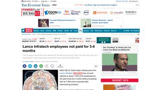 Lanco Infratech employees not paid for 3-4 months - The Economic ...