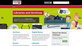 Libraries and Archives - Lancashire County Council