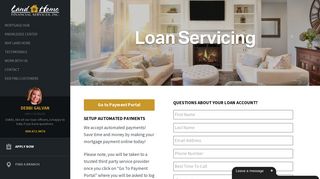 Loan Servicing | Land Home Financial Services