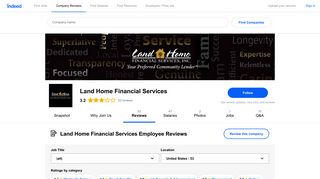 Working at Land Home Financial Services: 53 Reviews | Indeed.com