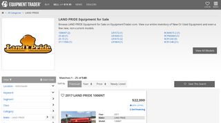 LAND PRIDE Equipment For Sale - EquipmentTrader.com