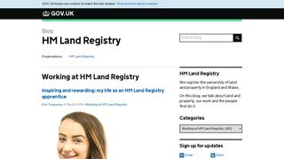 Working at HM Land Registry - GOV.UK blogs