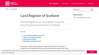 Land Register of Scotland - Registers of Scotland