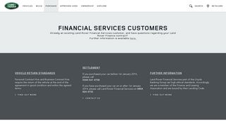 Financial Services Customers - Finance - Land Rover UK