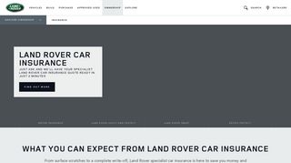 Insurance - Ownership - Land Rover UK
