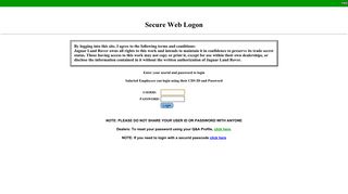 Web Single Login - Secure Web Logon