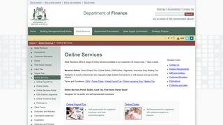 Online Services - Department of Finance WA
