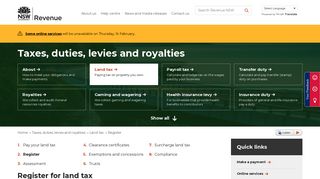 Register for land tax | Revenue NSW