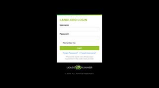 Landlord Login – LeaseRunner
