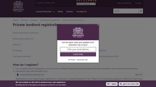 Private landlord registration | Aberdeen City Council