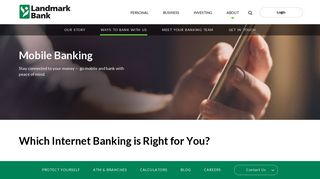 Enroll in Internet Banking - Landmark Bank