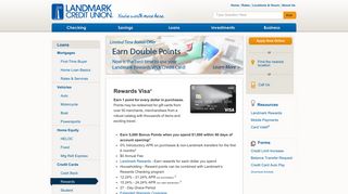 Rewards VISA Credit Card - Landmark Credit Union