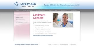Landmark Healthplan > Providers > Landmark Connect