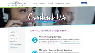 Vacation Village Resorts Contact | Vacation Village Resorts