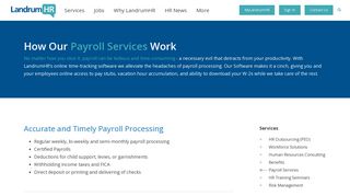 Our Payroll Services | LandrumHR