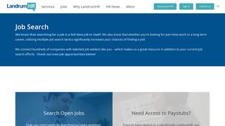 Job Center - Employee Staffing Services | LandrumHR