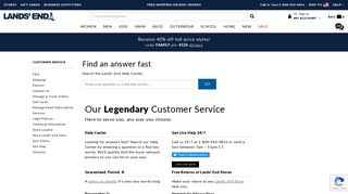 Lands' End | Customer Service