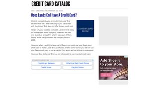 Does Lands End have a credit card? - Credit Card Catalog