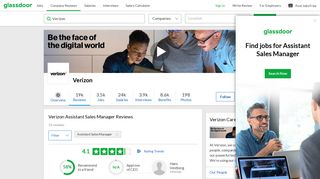 Verizon Assistant Sales Manager Reviews | Glassdoor