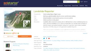 Landslide Reporter on SciStarter