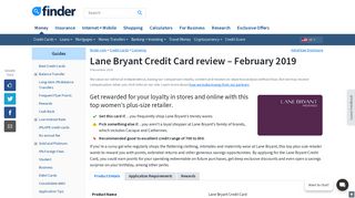 Lane Bryant Credit Card review | finder.com