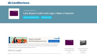 Lane Bryant Credit Card Login | Make a Payment - Card Reviews