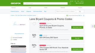 $50 off Lane Bryant Coupons, Promo Codes & Deals 2019 - Groupon