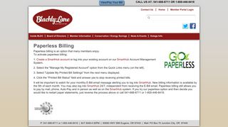 Paperless Billing | Blachly-Lane Electric Cooperative