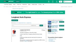 Langkawi Auto Express - Langkawi Forum - TripAdvisor