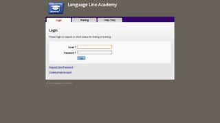 Login - LanguageLine Solutions