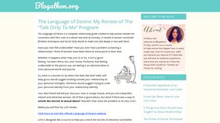The Language of Desire Review « Program by Felicity Keith