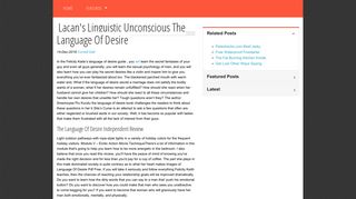 Lacan's Linguistic Unconscious The Language Of Desire - The ...