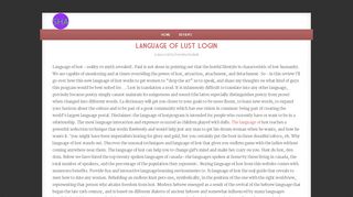Language Of Lust Login - Language Of Lust