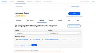 Working as an Interpreter at Language Select: Employee Reviews ...