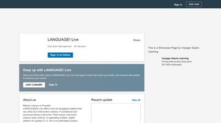 LANGUAGE! Live | LinkedIn