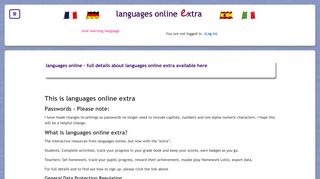 languages online extra