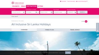 All Inclusive Sri Lanka Holidays 2019 / 2020 | First Choice