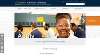 Apply for a Job - Los Alamos National Lab